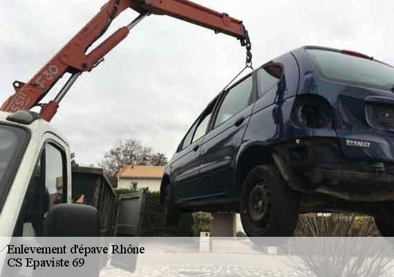 Enlevement d'épave 69 Rhône CS Epaviste 69