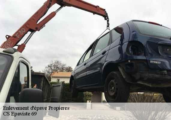 Enlevement d'épave propieres-69790 CS Epaviste 69